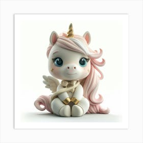 Unicorn Figurine 3 Art Print