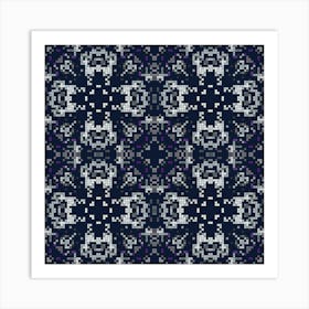 Decorative background made from small squares. 1 Art Print