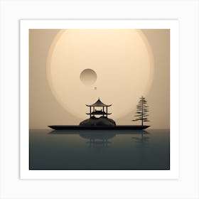 Asian Pagoda Art Print