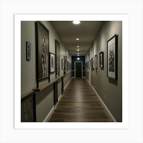 Hallway Stock Videos & Royalty-Free Footage 3 Art Print