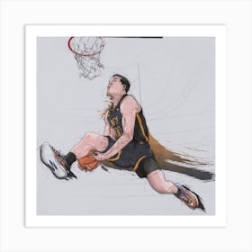 Basketball   Aaron Gordon Dunk Square Art Print