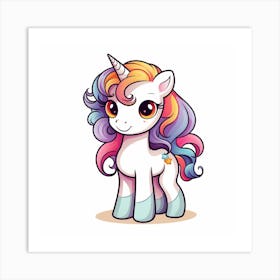 Cute Unicorn 600 Art Print