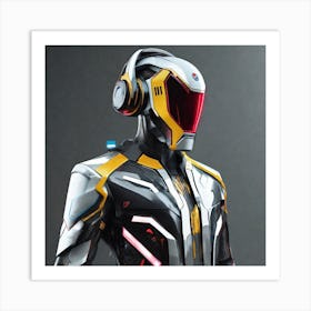 Futuristic Robot 20 Art Print