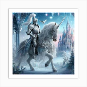 Knight On A Horse Art Print