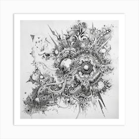 Psychedelic Drawing Art Print