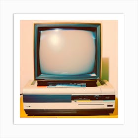 Retro Television Art Print