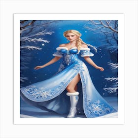 Frozen Princess Art Print