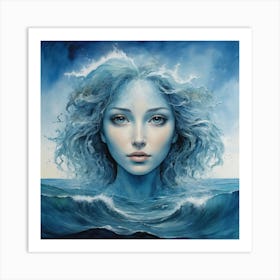 Face Of The Sea 1 Art Print 0 Art Print