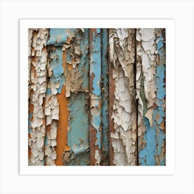 Peeling Paint On A Wall Art Print