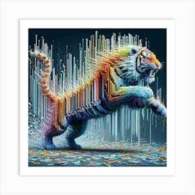 Adobe Tiger Art Print