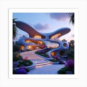 Futuristic House 4 Art Print