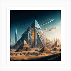 Futuristic City 3 Art Print