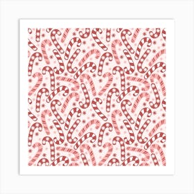 Candy Canes Art Print