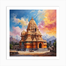 Hindu Temple 7 Art Print