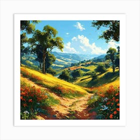 Field Of Flowers Art Print