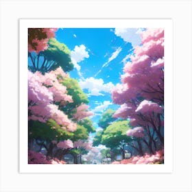 Sakura Blossoms Art Print