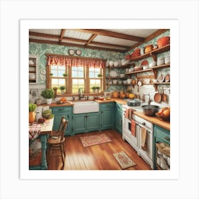 Country Kitchen Art Print