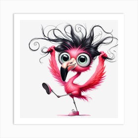 Pink Flamingo 2 Art Print