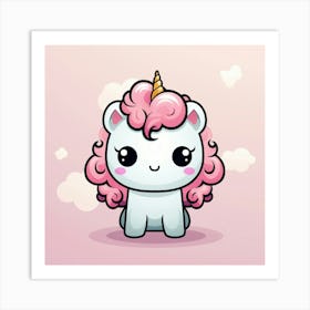 Cute Unicorn 509 Art Print