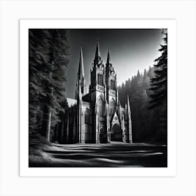 Cathedral In The Woods 1 Art Print