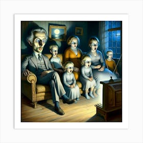 Family Tv Art Print