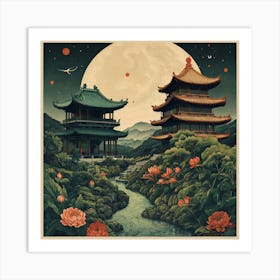 Chinese Pagoda Art Print