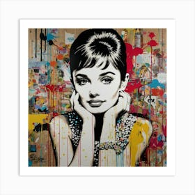 Audrey Hepburn 8 Art Print