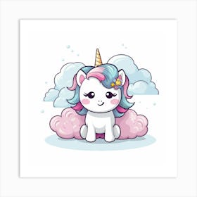 Cute Unicorn 114 Art Print