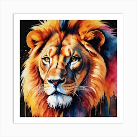 Lion Painting Art Print