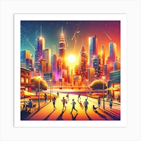 Blissful Utopia Art Print