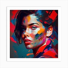 Abstract Beauty Fine Art Style Portrait, Salon Art Print