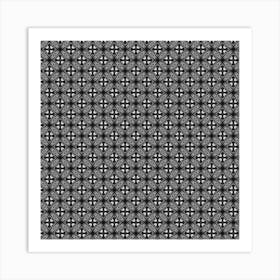 Abstract Black And White Pattern Art Print