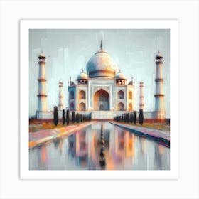 Taj Mahal in India - Painting Art Print