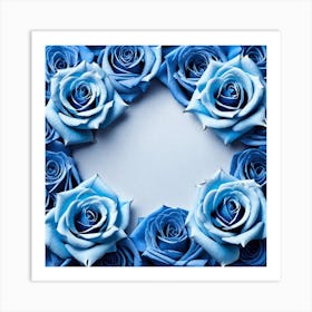 Blue Roses 20 Art Print