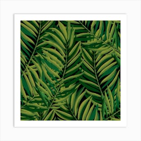 Tropical Leaves 1 Art Print