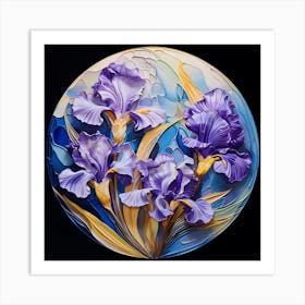 Irises 6 Art Print