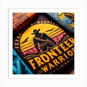 Frontier Warrior 3 Art Print