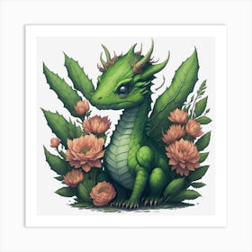 Green Dragon (8) Art Print
