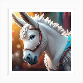 Donkey Art Print