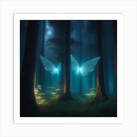Fairy Wings In The Forest Art Print