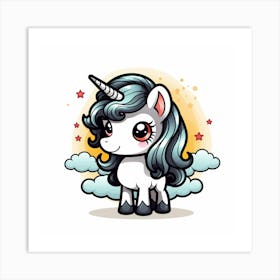 Cute Unicorn 776 Art Print