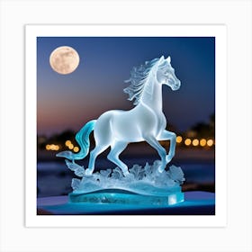 Ice Horse 1 Art Print