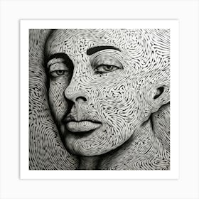 Portrait Of A Woman Art Print