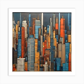 New York City Skyline Art Print