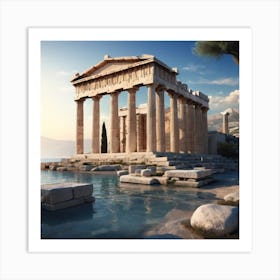 Ancient Greek Temple 3 Art Print