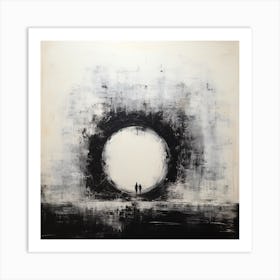 Abstract Art Circle Digital Painting (3) Art Print