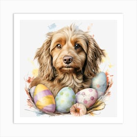 Easter Dog Art Print