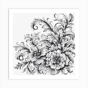 Floral Design 2 Art Print