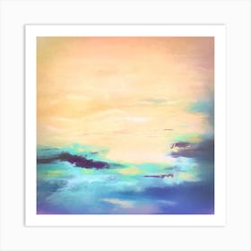 Parting Clouds Square Art Print