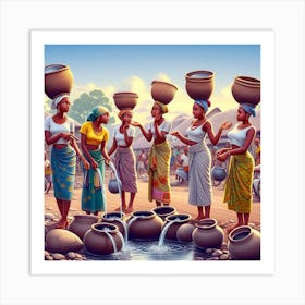 Yoruba women Art Print